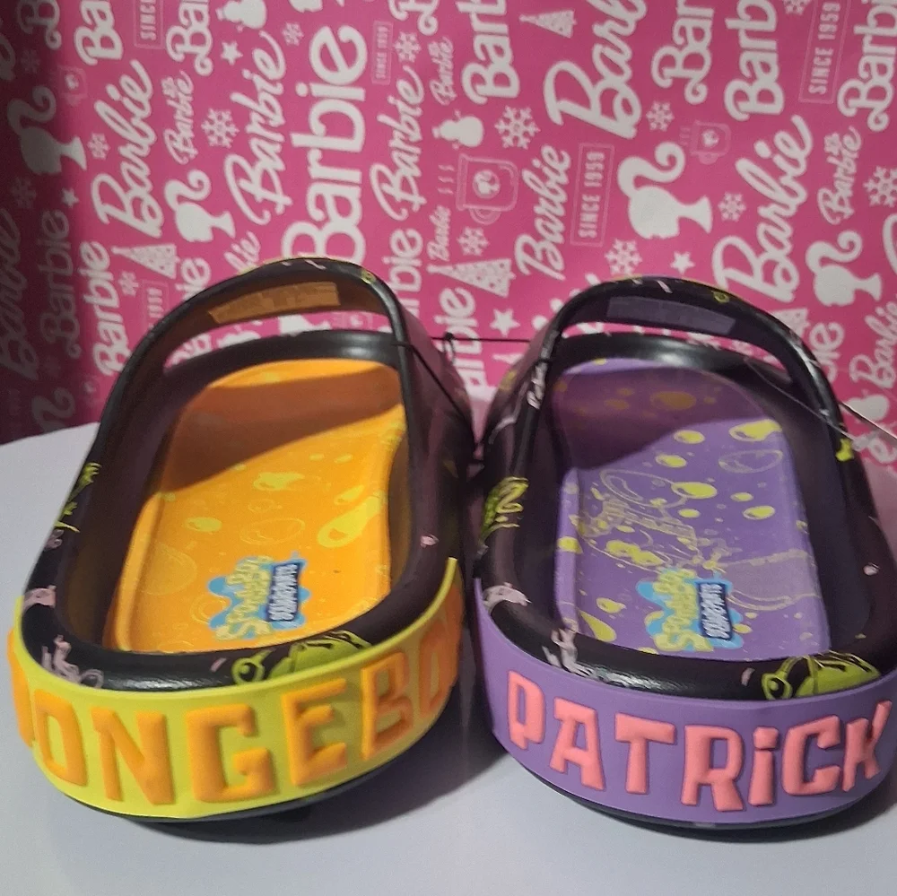 🔥NW SpongeBob SquarePants Slide Sandals  UNISEX Fun Patrick Star Men's 7 - Picture 8 of 10